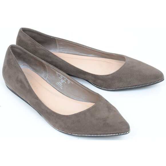 Metaphor Ivy Womens 11 Pointy Toe Beaded Trim Ballet Flat Shoes Preppy Academia - Picture 1 of 9